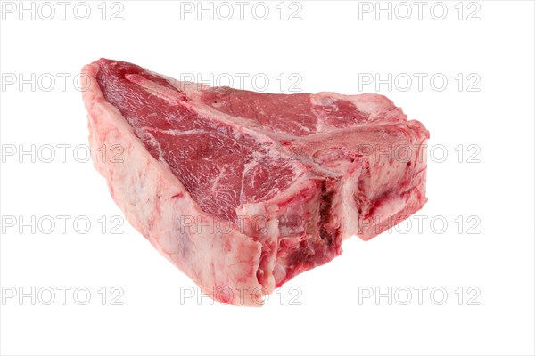 Raw porterhouse steak