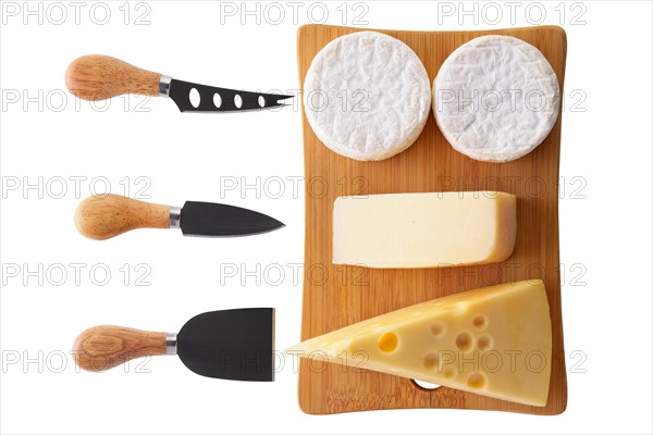 Different types of cheeses