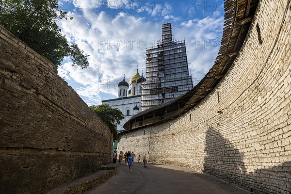 The kremlin of the Unesco site Pskov