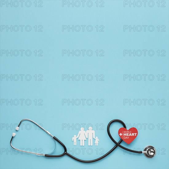 Top view world heart day concept with copy space. Resolution and high quality beautiful photo