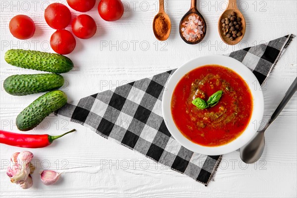 Tomato soup with basil