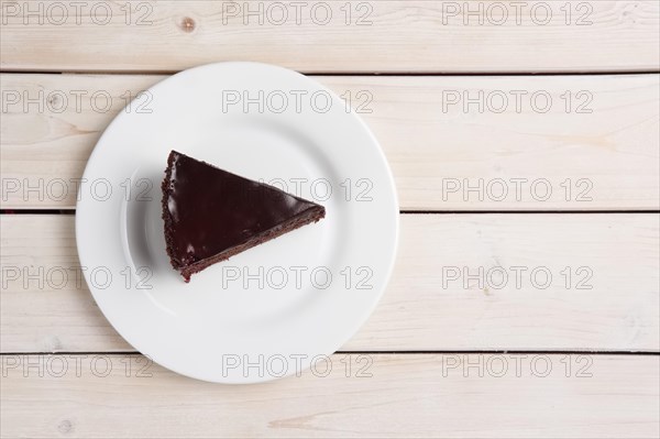 Top view of portion of coffee cake on plate