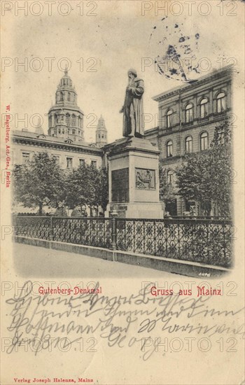 Gutenberg Monument in Mainz