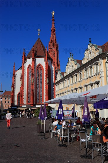 In the old town of Wuerzburg