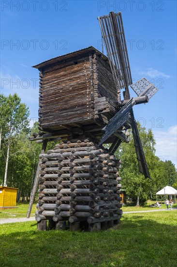 Wooden windmill