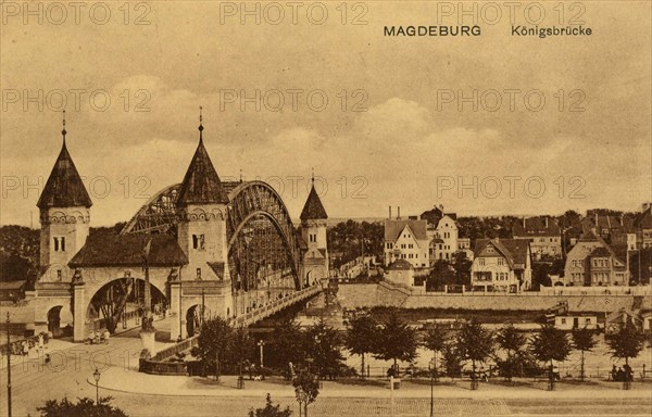 The Koenigsbruecke in Magdeburg