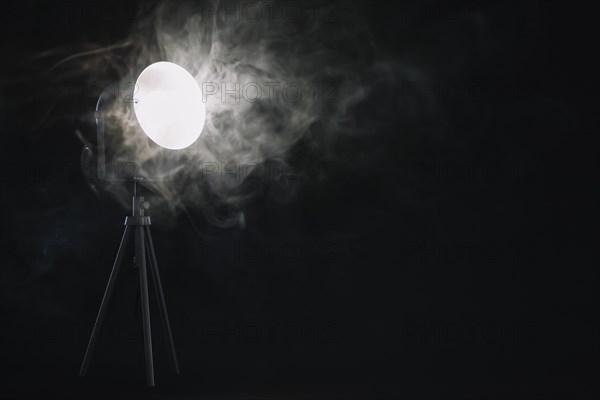 Smoke near lamp. Resolution and high quality beautiful photo