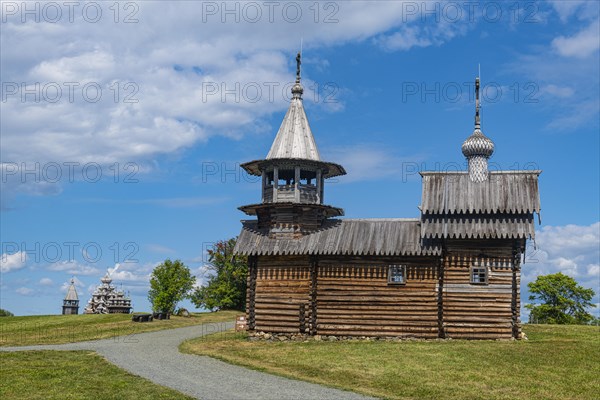 Little church on a field