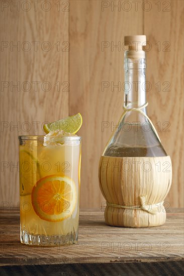 Vodka and orange juice cocktail