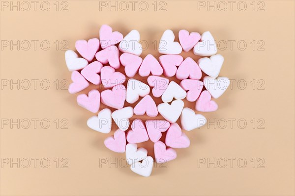 Marshmallow sweets heart