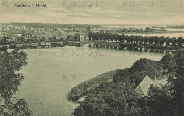 Panorama of Malchow in Mecklenburg