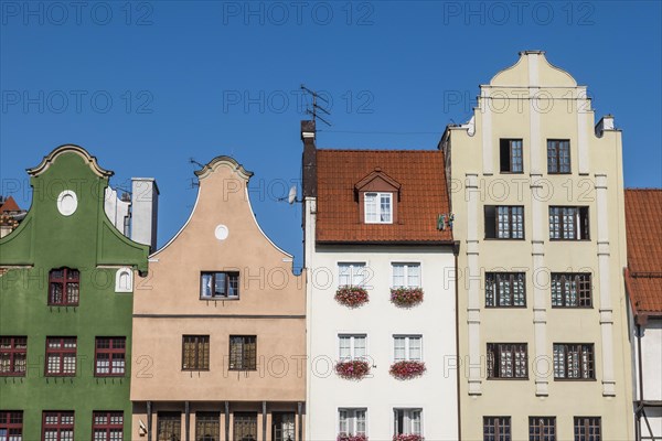 Hanseatic league houses on the Motlawa river