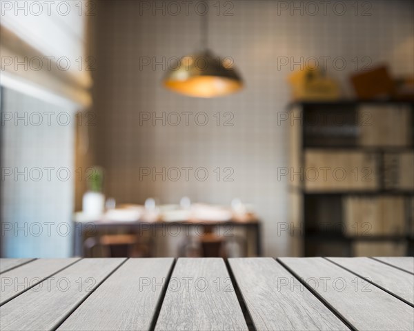 Wooden board looking out library. Resolution and high quality beautiful photo