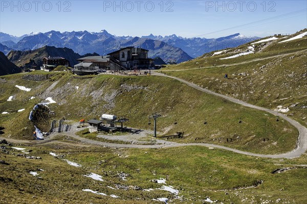 View at Nebelhorn on Hoefatsblick station