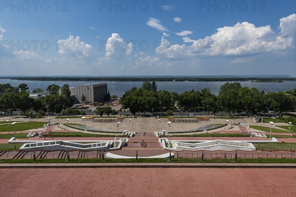 Overlook over the Volga from the Monument of Glory