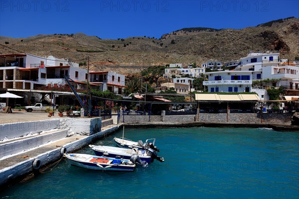 Chora Sfakion is a coastal town in the south of the island of Crete with a small harbour on the Libyan Sea