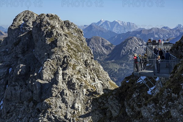 Viewing platform on the Nebelhorn