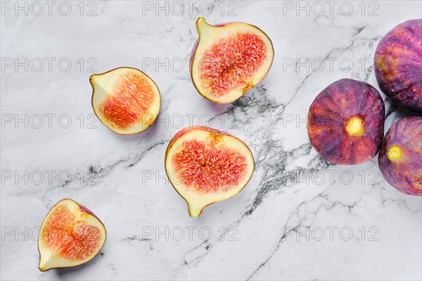 Top view of fresh figs