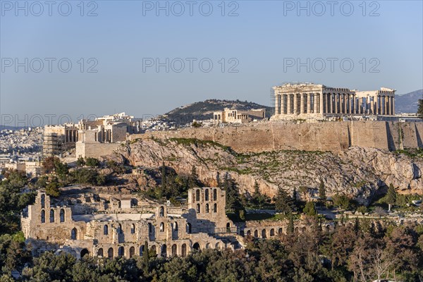 View from Philopappos Hill to the Acropolis