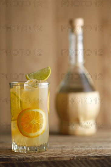 Vodka and orange juice cocktail. Shallow depth of field photo