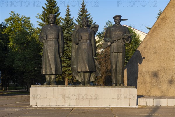 Fire monument on peace square