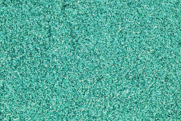 Colorful turquoise sparkles pile