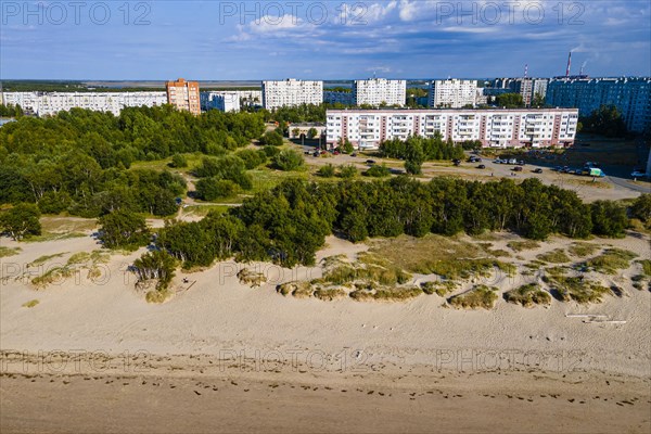 Aerial of the beach