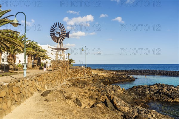 View of the resort town named Costa Teguise