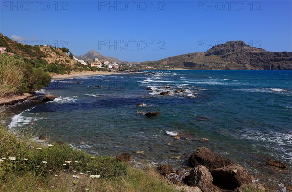 Holiday resort Plakias on the south coast on the Libyan Sea