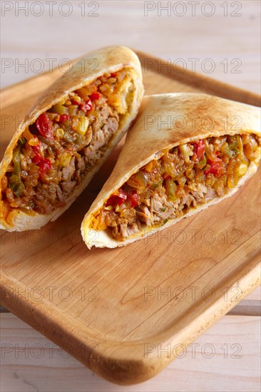 Burritos wraps with meat