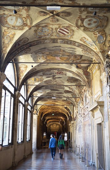 Portico in the Biblioteca Comunale dell'Archiginnasio