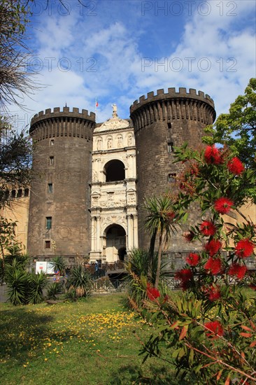 Castel Nuovo with Francesco Laurana's triumphal arch at the main entrance