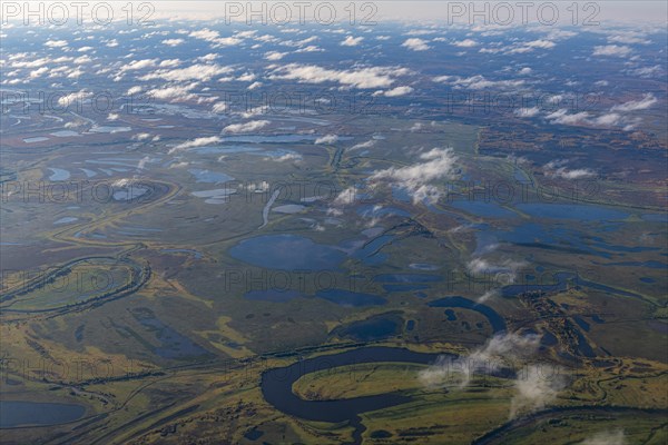 Aerial of the Taiga near