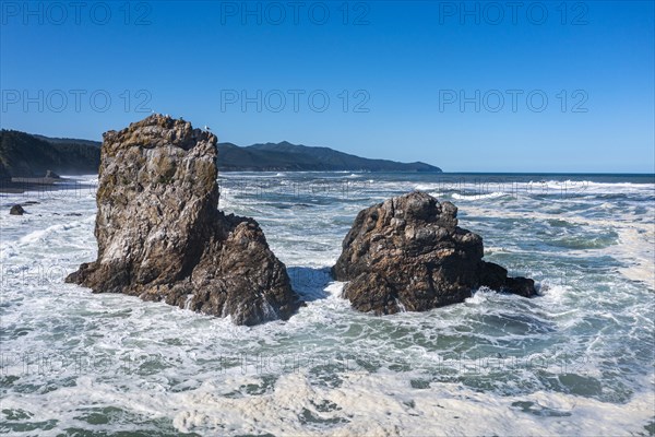 Aerial of a rocky outcrop