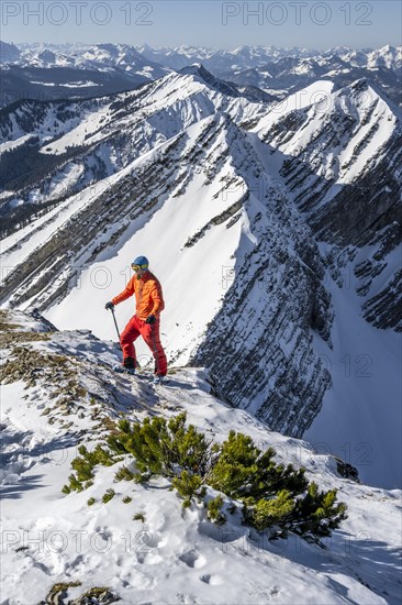 Ski tourers at the summit of Sonntagshorn