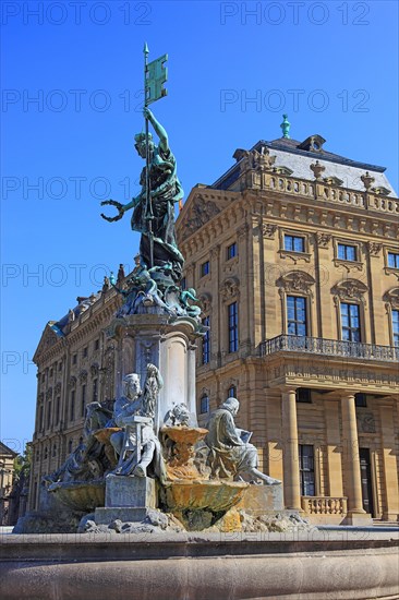 In the old town of Wuerzburg