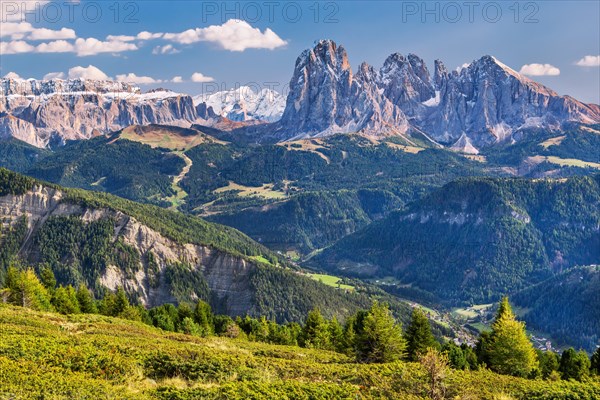 View of the valley with Sella Group 3152m