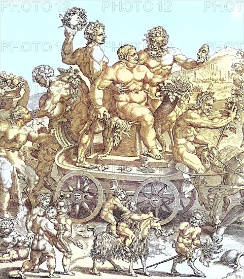 Train of the wine god Bacchus