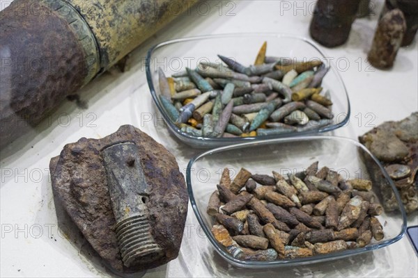 Old rusty bullet ammunition from the dardanelles war