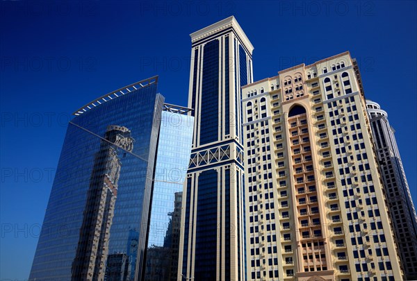 High-rise buildings around Conference Street in Doha