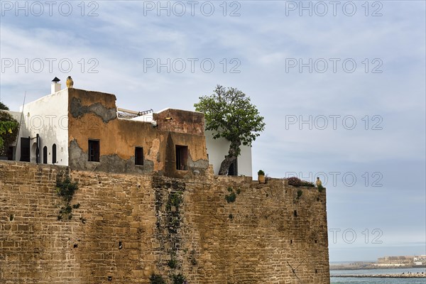 Old wall of the Kasbah des Oudaias fortress