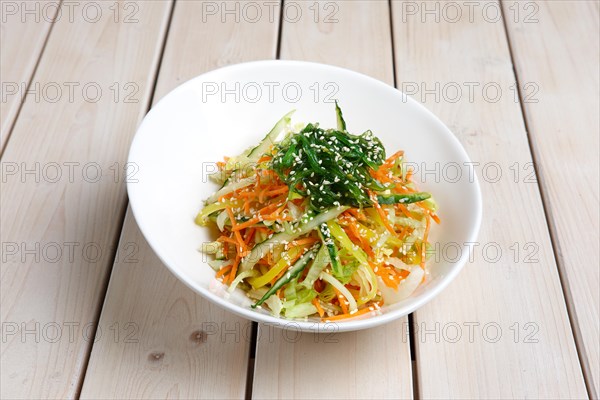 Salad with fresh cucumber