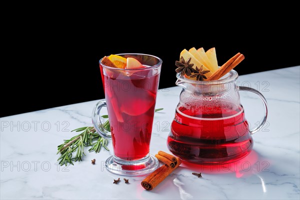 Cranberry tea with cinnamon