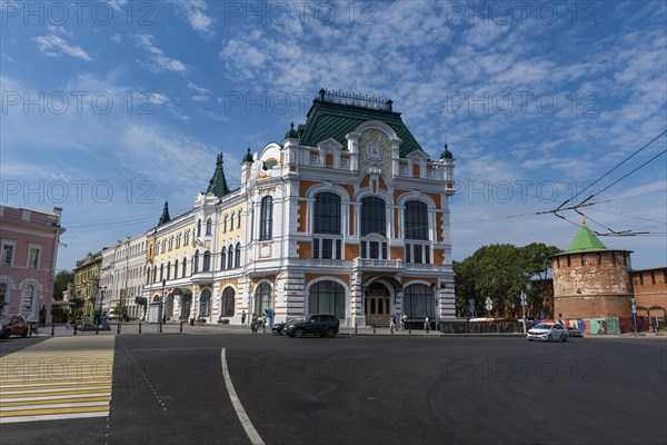 Historical houses in the pedestrian zone