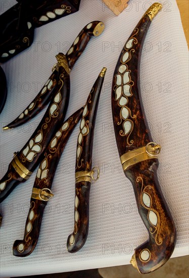 Ottoman Turkish style daggers with mother of pearl inlays