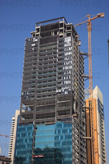 Construction site for new high-rise buildings