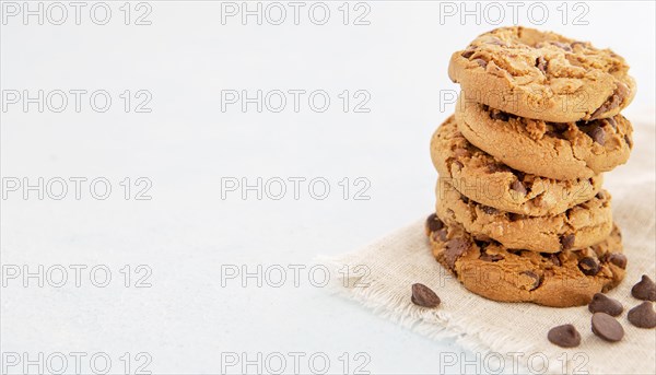Minimalist pile delicious cookies copy space