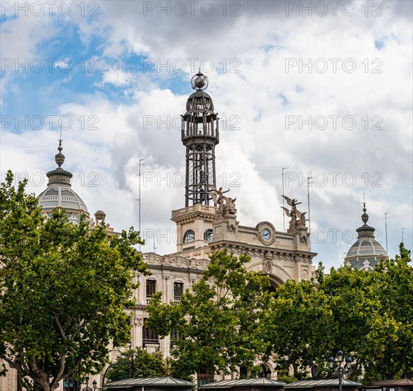 Architecture and buildings over Plaza del Ayuntamiento