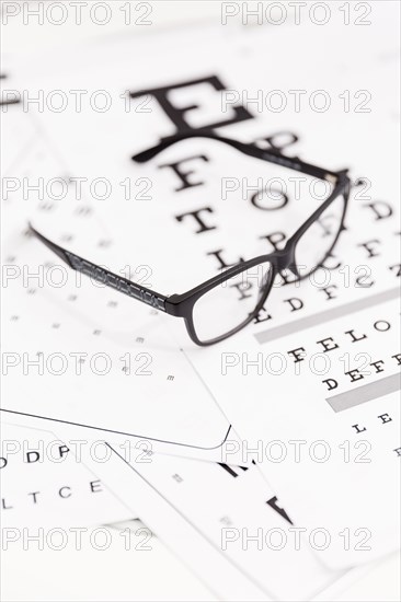 Close up corrective spectacle snellen chart