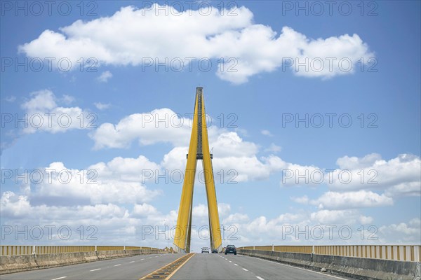 Bridge crossing the amazon river